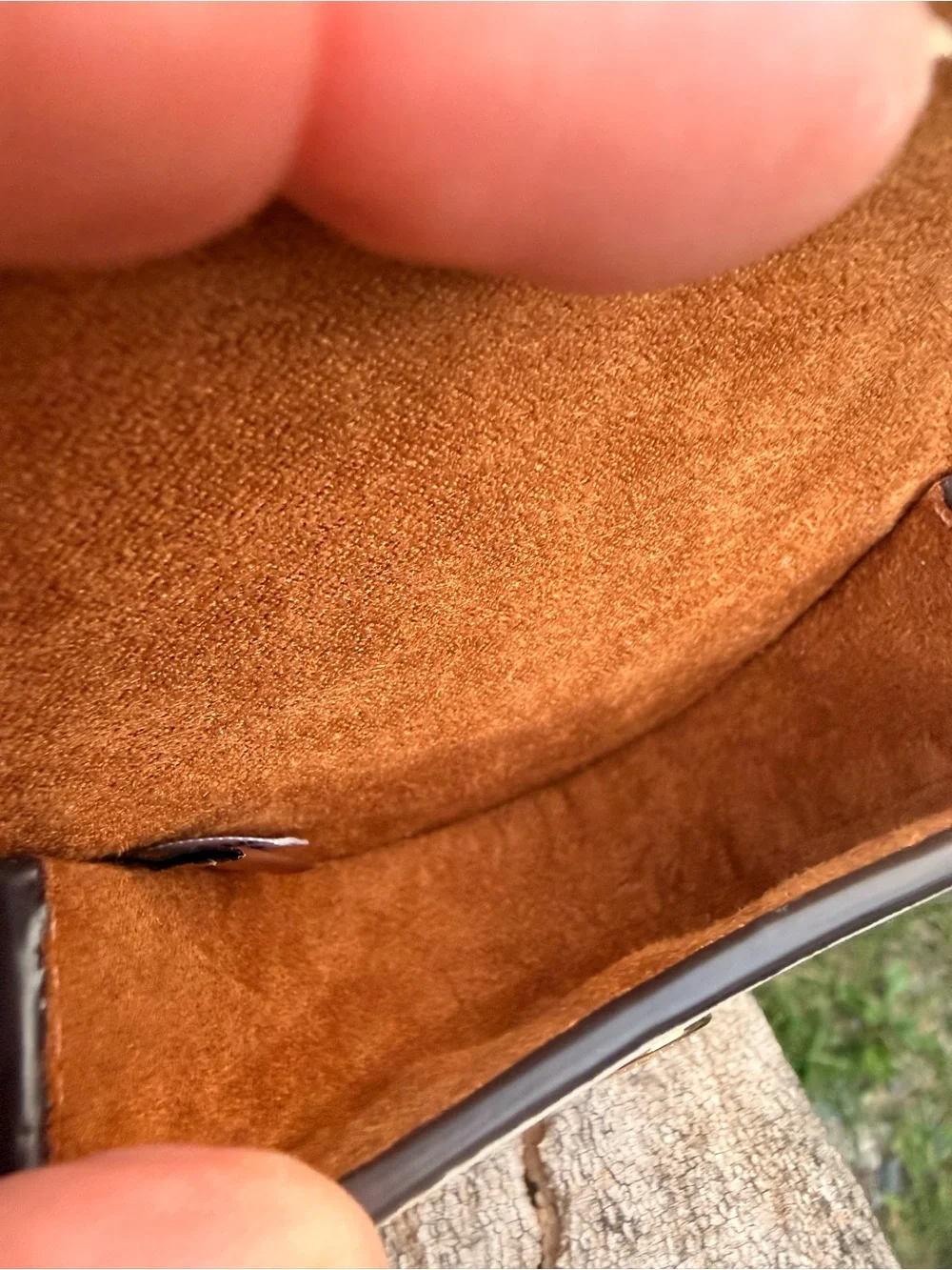 Coach mini saddle bag charm